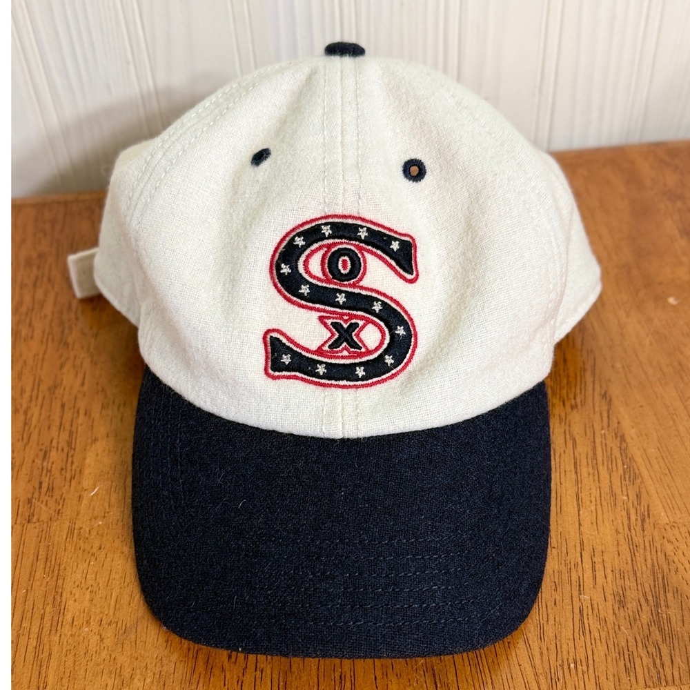 White Sox Baseball Hat Cooperstown Collection Wool Blend 47 Brand Adjustable